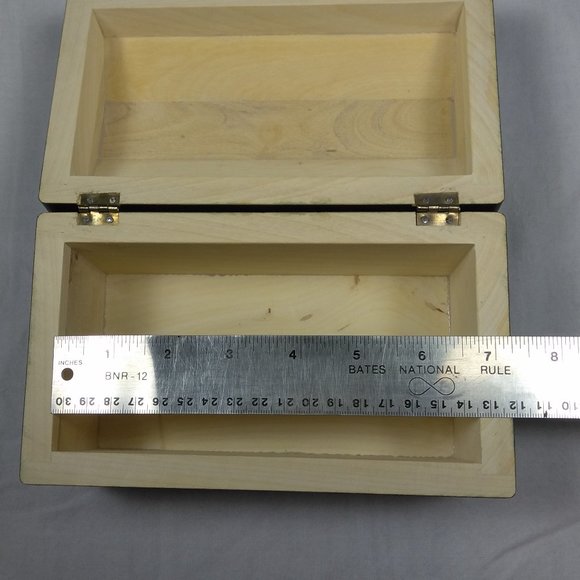 MEXICAN WOOD JEWELRY BOX  HANDPAINTED "NWOT" - Picture 14 of 15